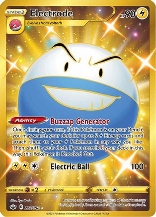 Electrode (Secret) 222 - Holofoil SWSH06 Chilling Reign - Secret Rare