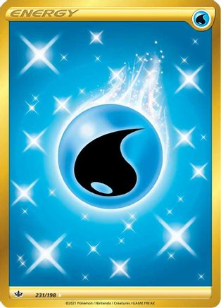 Water Energy (Secret) 231 - Holofoil SWSH06 Chilling Reign - Secret Rare