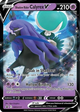 Shadow Rider Calyrex V SWSH131 - Holofoil SWSH Sword & Shield Promo Cards - Promo