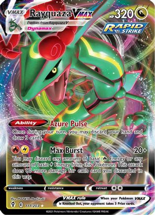 Rayquaza VMAX 111 - Holofoil SWSH07 Evolving Skies - Ultra Rare