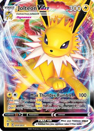 Jolteon VMAX 051 - Holofoil SWSH07 Evolving Skies - Ultra Rare