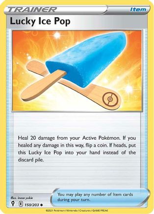 Lucky Ice Pop 150 - Reverse Holofoil SWSH07 Evolving Skies - Uncommon