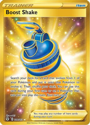 Boost Shake (Secret) 229 - Holofoil SWSH07 Evolving Skies - Secret Rare