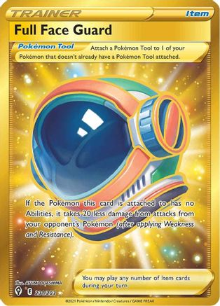 Full Face Guard (Secret) 231 - Holofoil SWSH07 Evolving Skies - Secret Rare