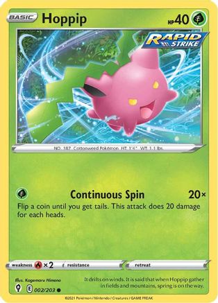 Hoppip 002 SWSH07 Evolving Skies - Common