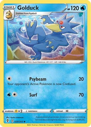 Golduck 025 SWSH07 Evolving Skies - Uncommon