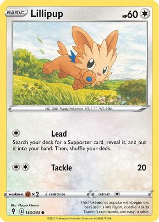 Lillipup 133 SWSH07 Evolving Skies - Common