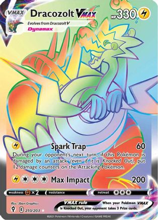 Dracozolt VMAX (Secret) 210 - Holofoil SWSH07 Evolving Skies - Secret Rare