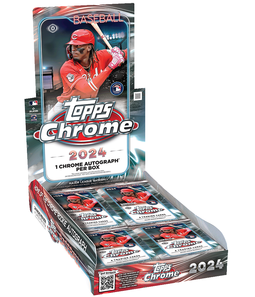 2024 Topps Chrome Baseball HOBBY Box (PREORDER) - Release 7/17/24
