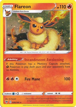 Flareon (Cosmos Holo) 026/185 - Holofoil Miscellaneous Cards & Products - Promo