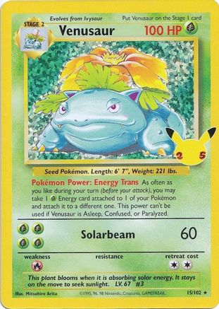 Venusaur 015 - Holofoil Celebrations Classic Collection - Classic Collection