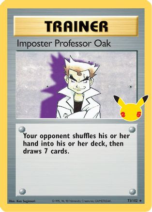 Imposter Professor Oak 073 - Holofoil Celebrations Classic Collection - Classic Collection
