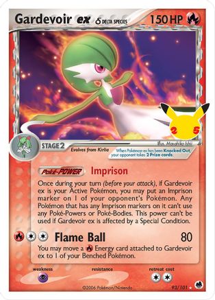 Gardevoir ex (Delta Species) 093 - Holofoil Celebrations Classic Collection - Classic Collection
