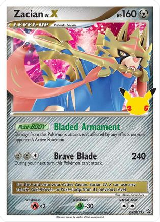 Zacian LV. X SWSH135 - Holofoil SWSH Sword & Shield Promo Cards - Promo