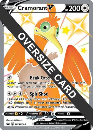 Cramorant V - SWSH086 - Holofoil Jumbo Cards - Promo