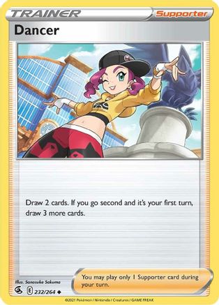 Dancer 232 - Reverse Holofoil SWSH08 Fusion Strike - Uncommon