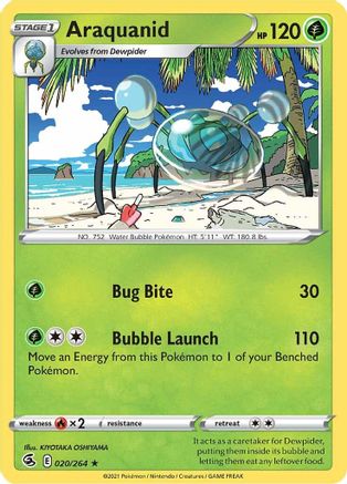 Araquanid 020 SWSH08 Fusion Strike - Rare