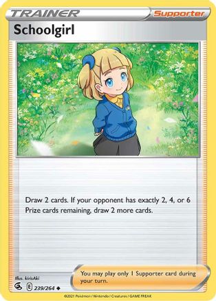 Schoolgirl 239 - Reverse Holofoil SWSH08 Fusion Strike - Uncommon