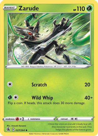 Zarude 027 SWSH08 Fusion Strike - Uncommon