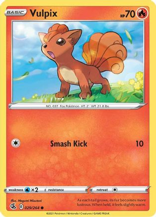 Vulpix (29) (29) 029 SWSH08 Fusion Strike - Common