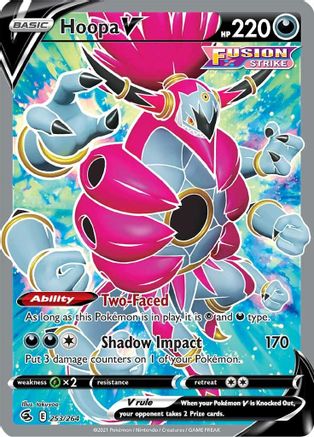 Hoopa V (Full Art) 253 - Holofoil SWSH08 Fusion Strike - Ultra Rare