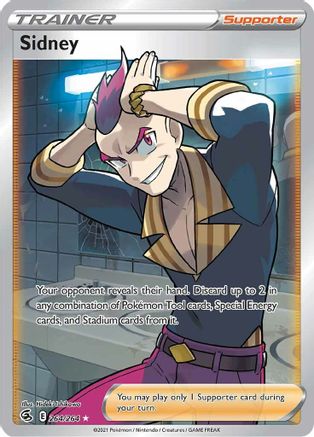Sidney (Full Art) 264 - Holofoil SWSH08 Fusion Strike - Ultra Rare