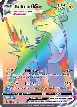 Boltund VMAX (Secret) 267 - Holofoil SWSH08 Fusion Strike - Secret Rare