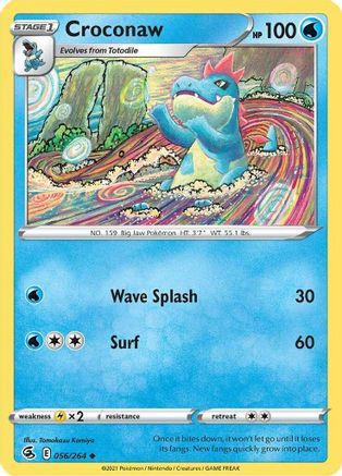 Croconaw 056 SWSH08 Fusion Strike - Uncommon