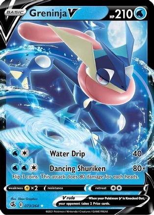 Greninja V 073 - Holofoil SWSH08 Fusion Strike - Ultra Rare