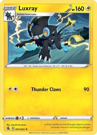 Luxray 093 SWSH08 Fusion Strike - Rare