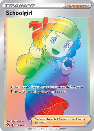 Schoolgirl (Secret) 277 - Holofoil SWSH08 Fusion Strike - Secret Rare