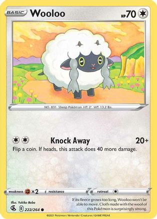 Wooloo (222) (222) 222 SWSH08 Fusion Strike - Common