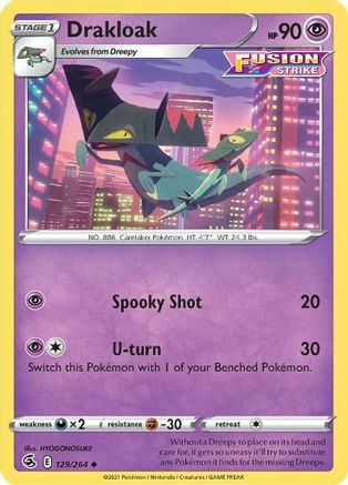 Drakloak 129 SWSH08 Fusion Strike - Uncommon