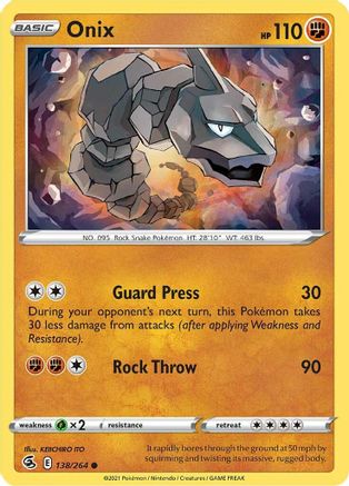 Onix 138 SWSH08 Fusion Strike - Common
