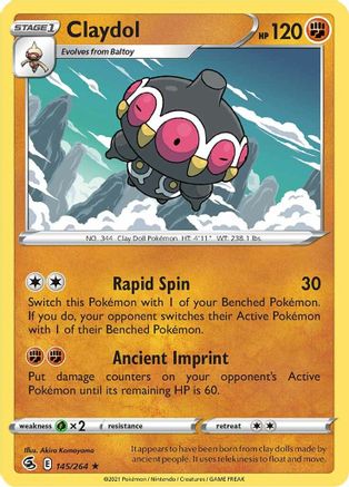 Claydol 145 SWSH08 Fusion Strike - Rare