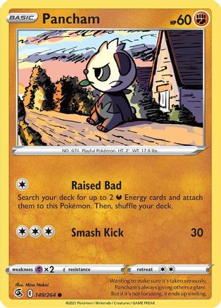 Pancham 149 SWSH08 Fusion Strike - Common