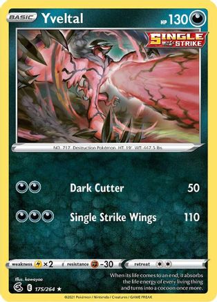 Yveltal 175 SWSH08 Fusion Strike - Rare