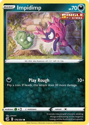 Impidimp 176 SWSH08 Fusion Strike - Common