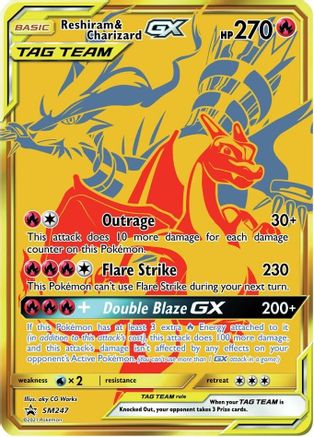 Reshiram & Charizard GX SM247 - Holofoil SM Promos - Promo