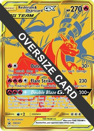 Reshiram & Charizard GX SM247 - Holofoil Jumbo Cards - Promo