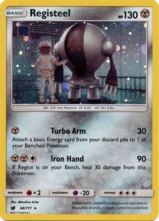 Registeel - 68/111 (Cosmos Holo)/111 - Holofoil SM Promos - Promo