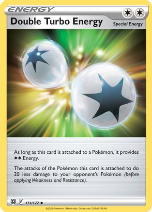 Double Turbo Energy 151 - Reverse Holofoil SWSH09 Brilliant Stars - Uncommon