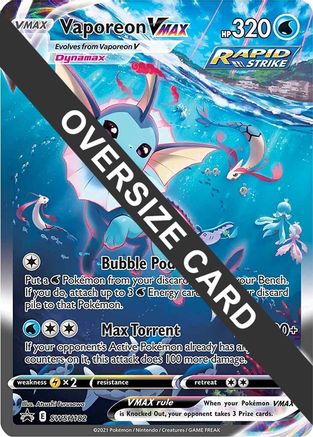 Vaporeon VMAX - SWSH182 - Holofoil Jumbo Cards - Promo