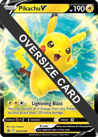 Pikachu V SWSH198 - Holofoil Jumbo Cards - Promo