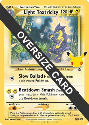 Light Toxtricity - SWSH137 Jumbo Cards - Promo
