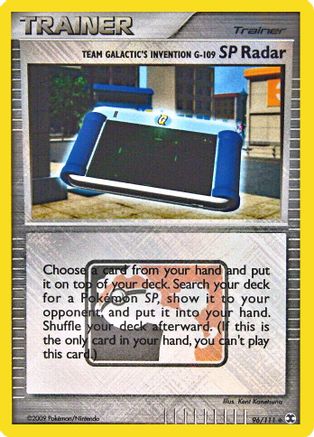 Team Galactic's Invention G-109 SP Radar - 96/111 (League Promo)/111 - Reverse Holofoil League & Championship Cards - Promo