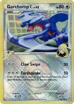 Garchomp C - 60/147 (League Promo)/147 - Reverse Holofoil League & Championship Cards - Promo