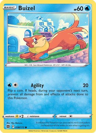 Buizel 038 SWSH09 Brilliant Stars - Common