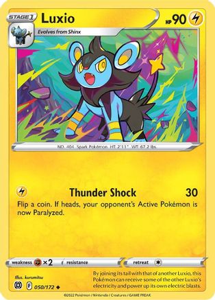 Luxio 050 SWSH09 Brilliant Stars - Uncommon
