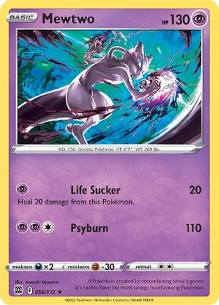 Mewtwo 056 SWSH09 Brilliant Stars - Rare